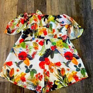 Floral Romper Size Medium